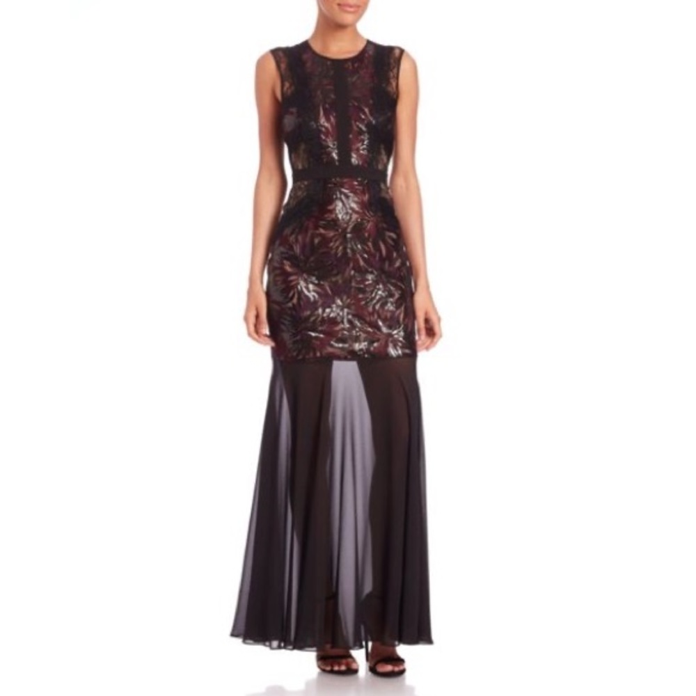 BCBG MaxAzria Shawna Sequins Lace Dress